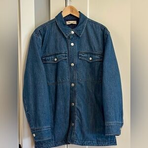 Madewell Denim Puffer Jacket - Like new!